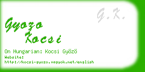 gyozo kocsi business card